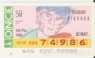Andy Warhol cupón de la ONCE